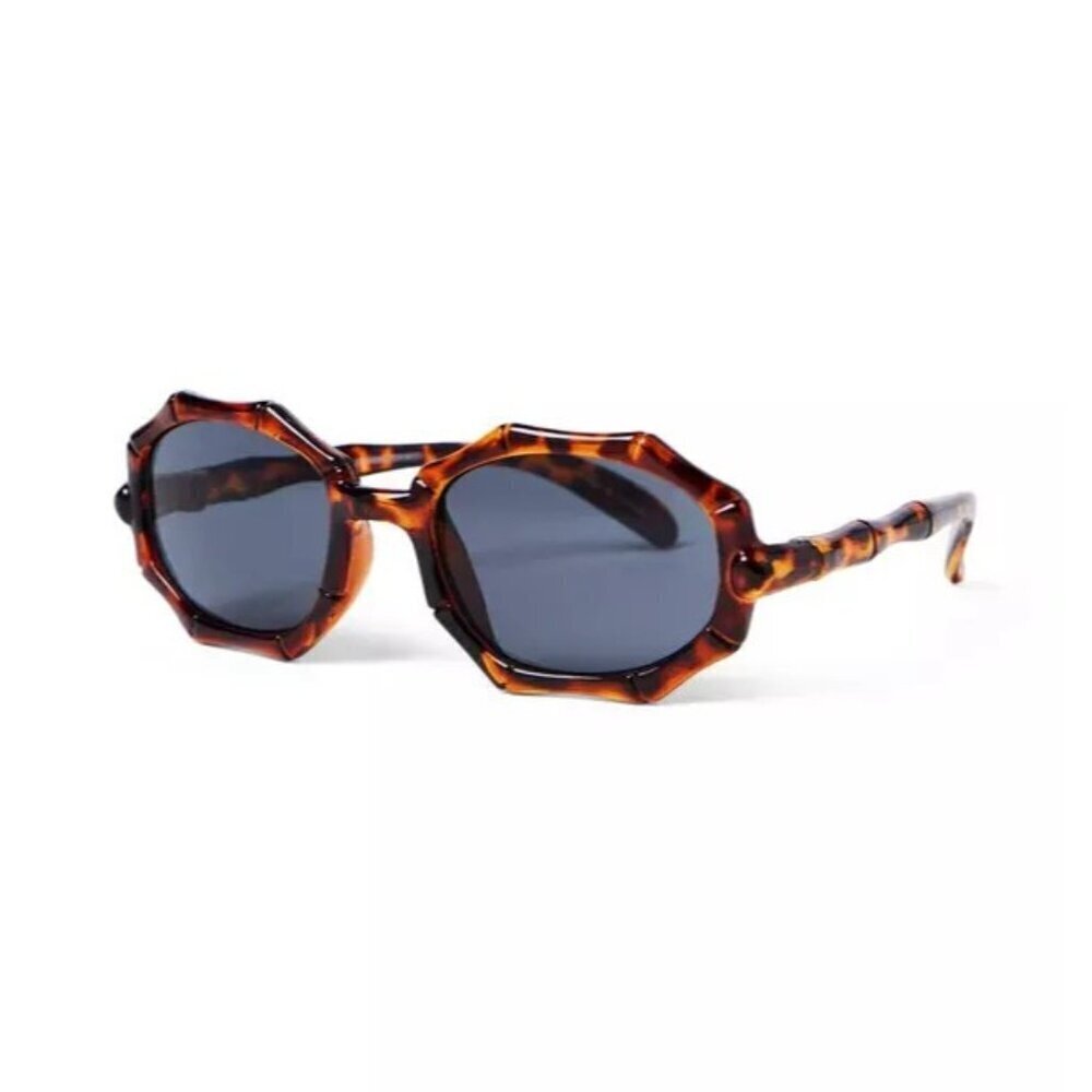 Janie and Jack Toddler Girls Size 2-4 Years Tortoise‎ Bamboo Sunglasses in Brown